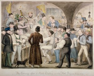 फ्लीट जेल में नकली चुनाव के बाद की शाम, जून 1835