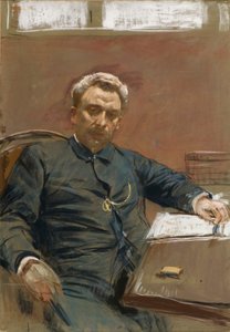 मूक फिल्म अभिनेता अलेक्जेंडर पावलोविच लेन्स्की का चित्र 1847-1908, 1890। द्वारा इसहाक इलिच लेविटन