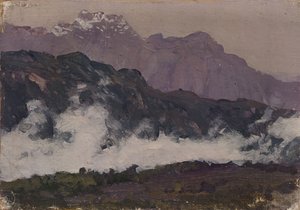 आल्प्स, 1897 द्वारा इसहाक इलिच लेविटन