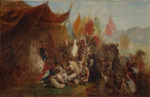 सम्राट नेपोलियन III और महारानी यूजनी के रिसेप्शन के लिए स्केच ..., 1860, सीए। 1862-1867। द्वारा इसिडोर पिल्स