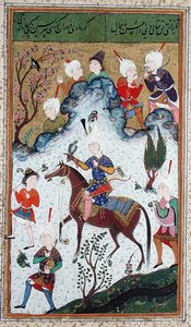 सुश्री बी -284 फॉल 50 बी द किंग्स हंट, दीवान से हुसैन बाकरा, सी। 1540 द्वारा इस्लामी स्कूल