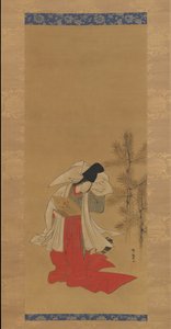 न्यू ईयर, 1764-88 के लिए सौजन्य-डांसर शिरोबोशी। द्वारा इसोडा कोरुसाई