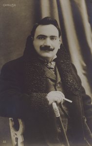 एनरिको कारुसो, इतालवी ओपेरा गायक (बी / डब्ल्यू फोटो) द्वारा इतालवी फोटोग्राफर