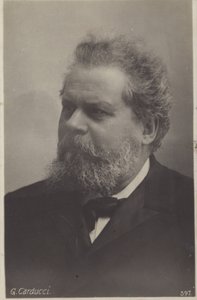 जिओसू कार्डुची (1835-1907), नोबेल पुरस्कार विजेता इतालवी कवि द्वारा इतालवी फोटोग्राफर