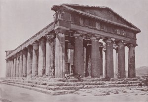 इटली: कॉनकॉर्डिया का मंदिर, एग्रीजेंटो (बी/डब्ल्यू फोटो) द्वारा इतालवी फोटोग्राफर