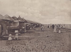 लीडो, समुद्र तट (बी / डब्ल्यू फोटो) द्वारा इतालवी फोटोग्राफर