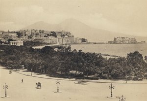 नेपल्स: मेर्जेलिना से देखा गया पैनोरमा (बी / डब्ल्यू फोटो) द्वारा इतालवी फोटोग्राफर