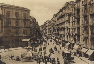 नेपल्स: रोमा जिया 'टोलेडो के माध्यम से (बी / डब्ल्यू फोटो) द्वारा इतालवी फोटोग्राफर