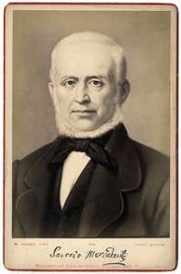 सेवरियो मर्काडेंट का पोर्ट्रेट (1795-1870), इतालवी संगीतकार। द्वारा इतालवी फोटोग्राफर