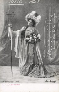 Tosca से दृश्य (b/w फोटो) द्वारा इतालवी फोटोग्राफर