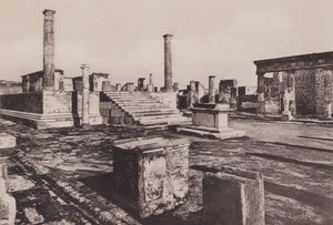 टेम्पियो डी'पोलो, अपोलो का मंदिर (बी / डब्ल्यू फोटो) द्वारा इतालवी फोटोग्राफर