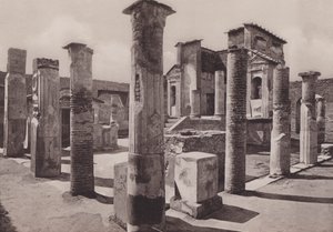 Tempio D'Iside, Isis का मंदिर (b/w फोटो) द्वारा इतालवी फोटोग्राफर