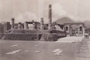 बृहस्पति का मंदिर, बृहस्पति का मंदिर (बी / डब्ल्यू फोटो) द्वारा इतालवी फोटोग्राफर