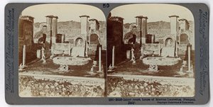 द अंडरवुड ट्रैवल लाइब्रेरी, 1895 (सीपिया फोटो) से मार्कस लुक्रेटियस, पोम्पेई की सभा द्वारा इतालवी फोटोग्राफर