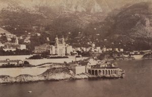 मोंटेकार्लो की खाड़ी, 07/1887 (बी/डब्ल्यू फोटो) द्वारा इतालवी फोटोग्राफर