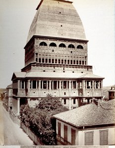 ट्यूरिन में एंटोनेलियन मोल का दृश्य, c.1878 द्वारा इतालवी फोटोग्राफर