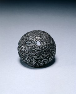 एक फ्लिंटॉक पिस्तौल से बट-कैप, c.1650-60 (स्टील) द्वारा इतालवी स्कूल