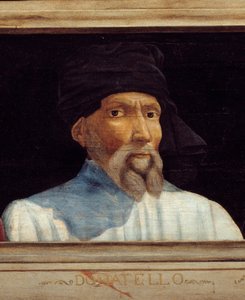 कैसोन में डोनाटेलो (डीआईटी), डोनाटो डी निकोलो डी बेट्टो बर्दी (1386-1466) के चित्र के साथ फ्लोरेंटाइन पुनर्जागरण के मास्टर के 5 चित्रों की विशेषता है। नीचे दिया गया शिलालेख संभवतः क्रमिक है। मुसी डू लौवर, पेरिस - f . के साथ कैसोन पैनल द्वारा इतालवी स्कूल