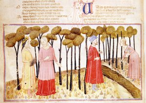 दांते और विर्जिल (70-19 ई.पू.) ने द डर्टी कॉमेडी से दांते एलघिएरी (1265-1321) के शिखर सम्मेलन में द्वारा इतालवी स्कूल