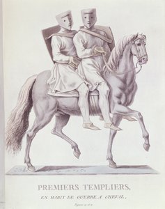 बैटल ड्रेस में 1780 में आरंभिक घुड़सवार शूरवीर द्वारा इतालवी स्कूल