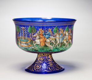 फूटेड बाउल, 1850-99 द्वारा इतालवी स्कूल