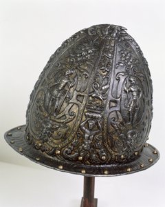 हेलमेट, c.1585 (लोहा)