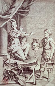 सेसरे बोसाना (1738-94) मारकिस डे बेसेकारिया द्वारा &39;देई डेलिती ई देई पेन&39; से चित्रण द्वारा इतालवी स्कूल