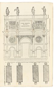 लिओन बतिस्ता अल्बर्टी (1404-72) द्वारा एल&39;आर्चेटेटुरा से चित्रण, इतालवी में कोसिमो बार्टोली (1503-72) द्वारा अनुवादित। फ्लोरेंस: लोरेंजो टोरेंटिनो द्वारा इतालवी स्कूल