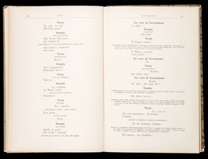 जियाकोमो पक्कीनी द्वारा टोस्का द्वारा लिब्रेटो, रिकोर्डी संस्करण, इटली द्वारा इतालवी स्कूल