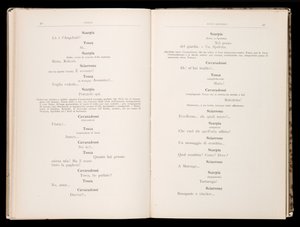 जियाकोमो पक्कीनी द्वारा टोस्का द्वारा लिब्रेटो, रिकोर्डी संस्करण, इटली द्वारा इतालवी स्कूल