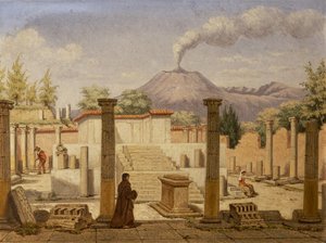 पोम्पी, सी .1840 द्वारा इतालवी स्कूल
