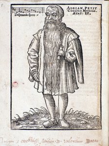पुनर्जागरण के नीदरलैंड संगीतकार एड्रियनस पेटिट कोकिलो (1500-1562) का पोर्ट्रेट। द्वारा इतालवी स्कूल