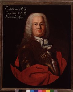एंटोनियो कैल्डारा (1670-1736) इतालवी बारोक संगीतकार का चित्र द्वारा इतालवी स्कूल
