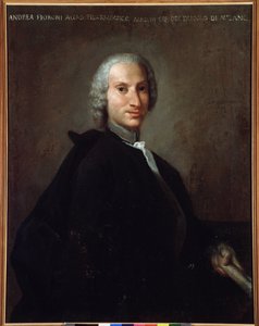 जियानंद्रिया फियोरोनी का पोर्ट्रेट (1716-1778) इतालवी संगीतकार द्वारा इतालवी स्कूल