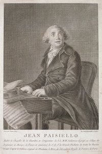 विन्सेन्ट अलोजा द्वारा उत्कीर्ण गियोवन्नी पिसिएलो (1782-1840) का चित्र द्वारा इतालवी स्कूल