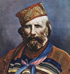 ग्यूसेप गैरीबाल्डी का पोर्ट्रेट (1807-1882), इतालवी राजनीतिज्ञ। द्वारा इतालवी स्कूल