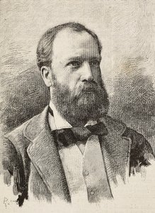 कार्ल हिलेब्रांड (1829-1884) का पोर्ट्रेट, जर्मन इतिहासकार, ल 'इलस्ट्रेशन इटालियाना, नंबर 46, नवंबर 16 से स्कीमबोचे की तस्वीर से रीरा द्वारा उकेरा गया द्वारा इतालवी स्कूल