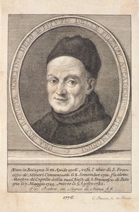 फाउसी द्वारा 1776 में उत्कीर्ण फादर गियोवन्नी बतिस्ता मार्टिनी (1706-84) का चित्र द्वारा इतालवी स्कूल