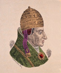 एंटीपोप अलेक्जेंड्रे वी (सिकंदर या एलेसेंड्रो) का पोर्ट्रेट (1409-1410) द्वारा इतालवी स्कूल
