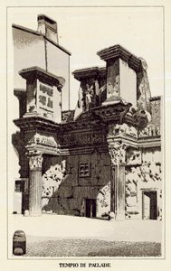 रोम: पलास का मंदिर (लिथो) द्वारा इतालवी स्कूल
