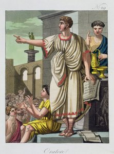 रोमन ऑरेटर, लैंटिका रोमा से, 1825 द्वारा इतालवी स्कूल