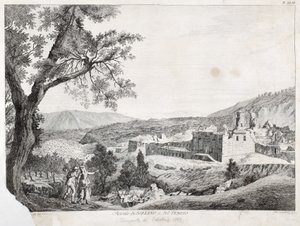 सोरियानो कैलाब्रो और मंदिर के अवशेष, कैलाब्रिया, 1783 द्वारा इतालवी स्कूल
