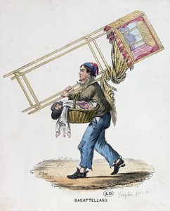 भटकने वाला कठपुतली, c.1840 द्वारा इतालवी स्कूल