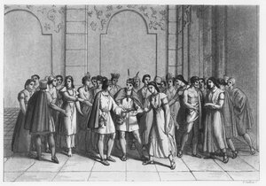 इंकास ने जिस तरह से प्रिंसेस डु संग से शादी की, c.1820 द्वारा इतालवी स्कूल