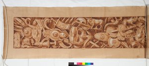 प्राचीन के बाद के तीन चित्र, c.1750 (काले चाक में बेहोश संकेत पर भूरे रंग के धुले में उगे ब्रश) द्वारा इतालवी स्कूल