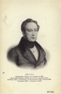 विन्सेन्ज़ो बेलिनी, इतालवी ओपेरा संगीतकार (1801-1835) द्वारा इतालवी स्कूल