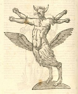 tetrachiron मानव के पंखों वाला राक्षस चित्रण दानव की kazakovae इतिहास 1642 से कान द्वारा इतालवी स्कूल