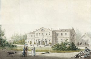जागीर घर प्रियुटिनो, 1830 द्वारा इवान एलेक्सेयेविच इवानोव