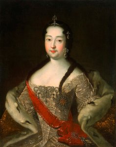 1721 के बाद, 1708-1728, रूस के अन्ना पेत्रोव्ना के रूस के तारेवन का चित्र। द्वारा इवान ग्रिगोरिविच एडॉल्स्की द एल्डर