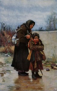 दादी और पोता, 1880, 1965। द्वारा इवान इवानोविच ट्वोरोज़निकोव